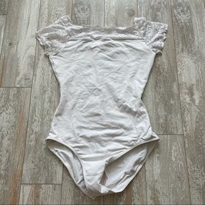 WHITE LACE SO DANCA LEOTARD